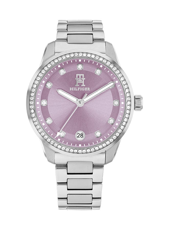 TOMMY HILFIGER ROUND ANALOG WOMEN'S LAVENDER CASE WATCH - 1782793 - Image 1