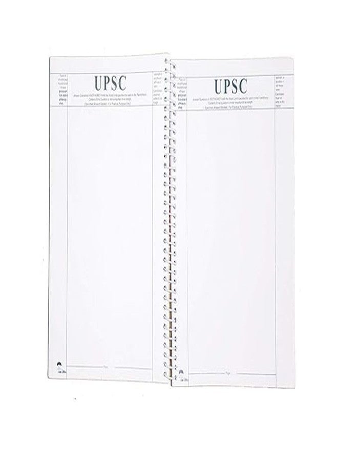 UPSC Answer Sheet UPSC Spiral Notebook Mains Blank Practice Answer Sheet (A4, 300 pages) A4 Size | 75 GSM Thick Paper | - Image 3