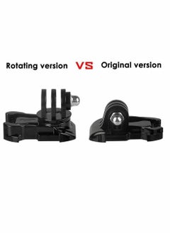 Y&D Rotate Screw, Swivel Mount Helmet Strap Buckle, Adapter Holder for GoPro HERO3/3+/4, 3 Pcs Black  - Image 2