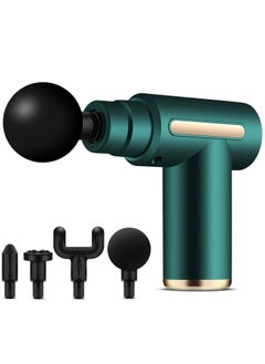 ARNOTEC Massage Gun, Handheld Deep Tissue Percussion Massager Gun for Sore Muscle Recovery, 4 Interchangeable Heads, Dark green  - Image 2