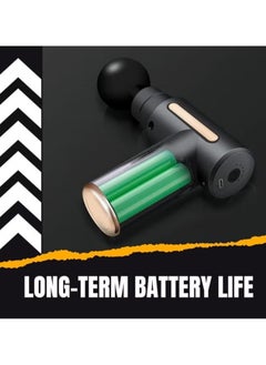 ARNOTEC Massage Gun, Handheld Deep Tissue Percussion Massager Gun for Sore Muscle Recovery, 4 Interchangeable Heads, Dark green  - Image 5