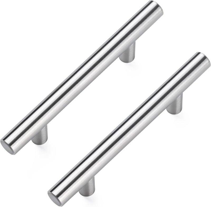 Aegero 20 Pack Cabinet Pulls Brushed Nickel Stainless Cabinet Handles, for Kitchen and Bathroom Cabinets, 5 Inch Length, 3 Inch Hole Center - Image 1