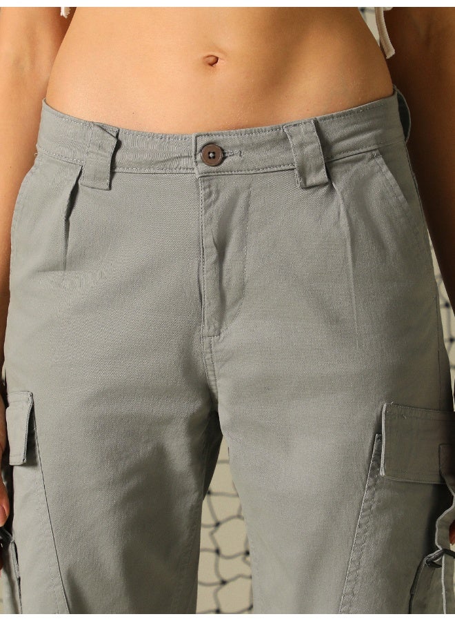 Hubberholme Women’s Dad Fit Sage Green Trousers – Casual and Practical - Image 5