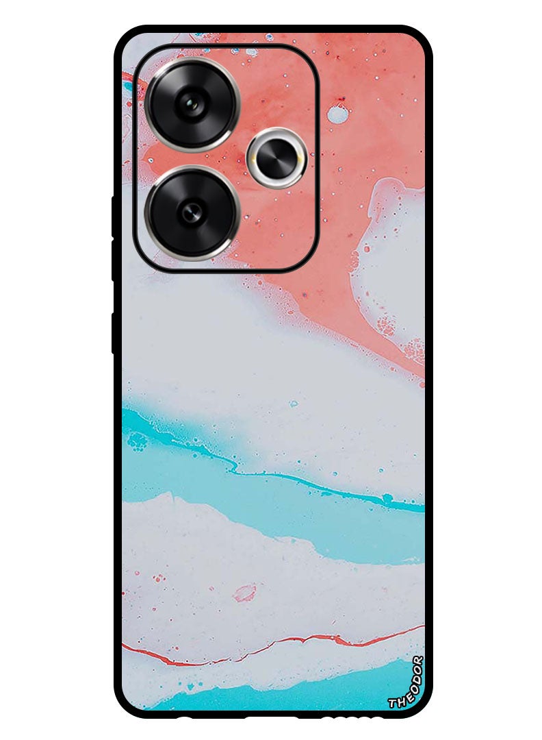 Theodor Protective Case Anti Scratch Shock Proof Bumper Cover For Xiaomi Redmi Turbo 3 White Red Pattern - Image 1