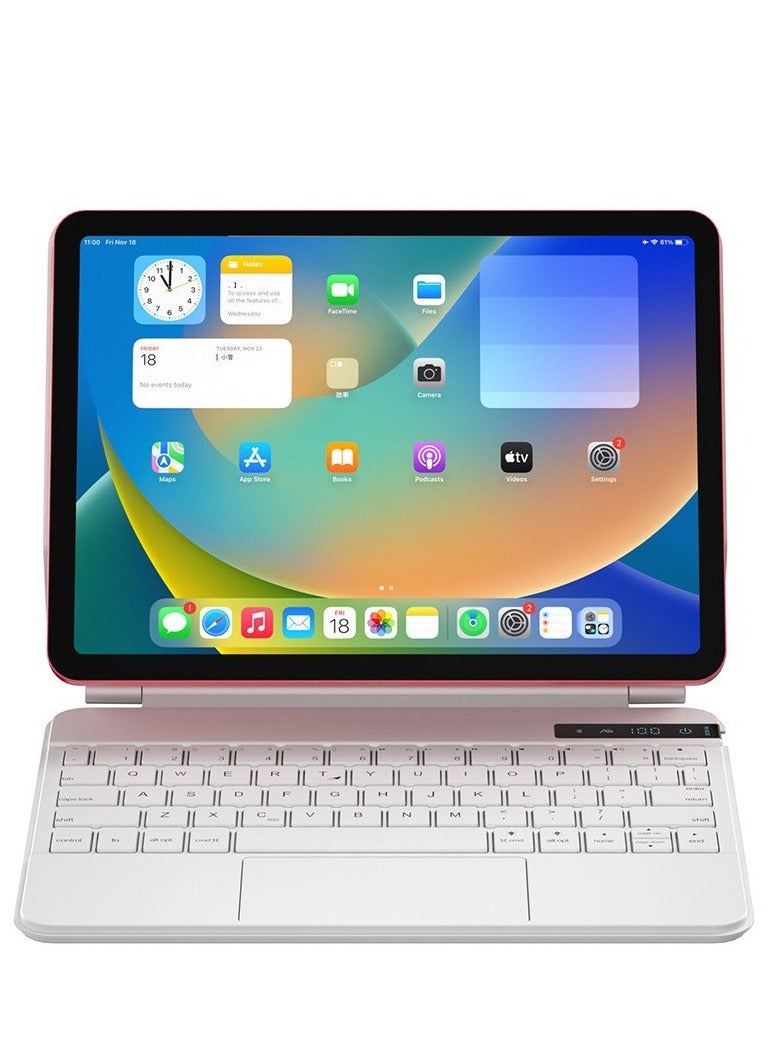 Bilingual Magic Keyboard For Ipad Pro 12.9-Inch (3th-6th Generation)/Air 13-Inch M2 (2024)  Magnetic Back Cover Smart Trackpad Backlit Keyboard  Wireless Keyboard Case - Image 1