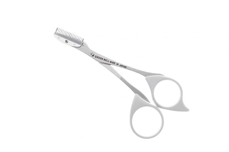 Seki Edge Eyebrow Scissors Comb (SS-605) - Stainless Steel Eyebrow Trimmer Scissor Comb for Trimming Eye Brows, Beards, & Mustaches - for Men & Women - Made in Japan - Image 1