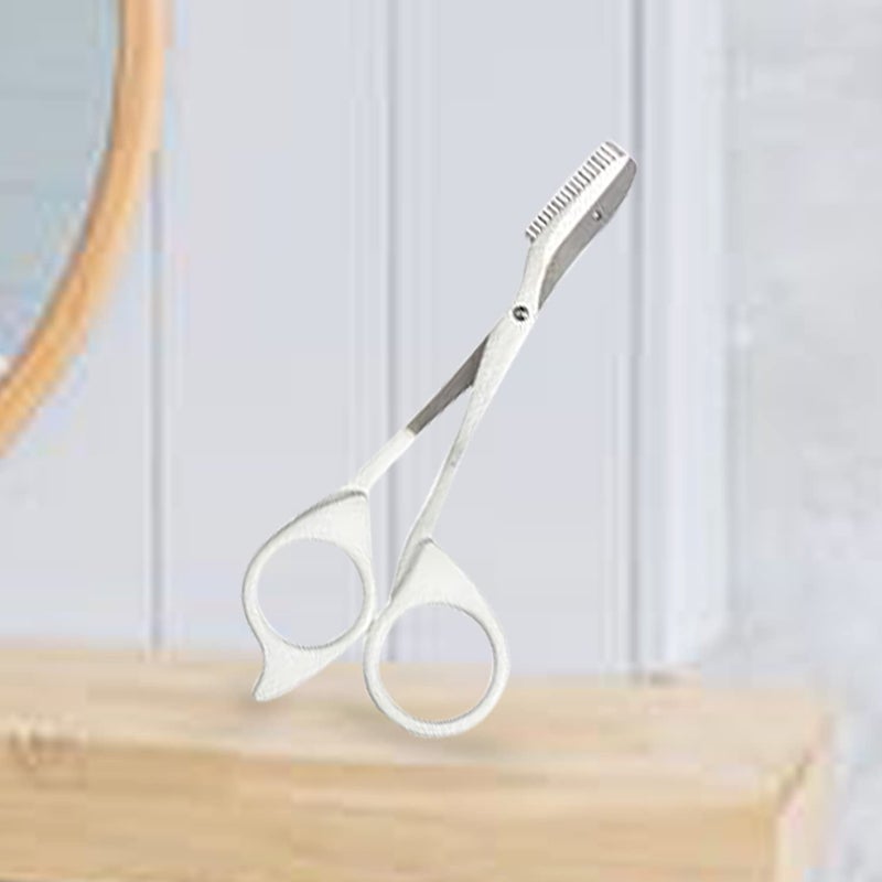 Seki Edge Eyebrow Scissors Comb (SS-605) - Stainless Steel Eyebrow Trimmer Scissor Comb for Trimming Eye Brows, Beards, & Mustaches - for Men & Women - Made in Japan - Image 2