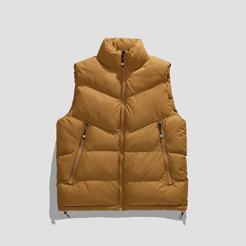 Vest Men'S Coat Korean Style Trendy Waistcoat Sleeveless Thickened Cotton Padded Vest Warm Men'S Vest Trendy Plus Size - Image 2