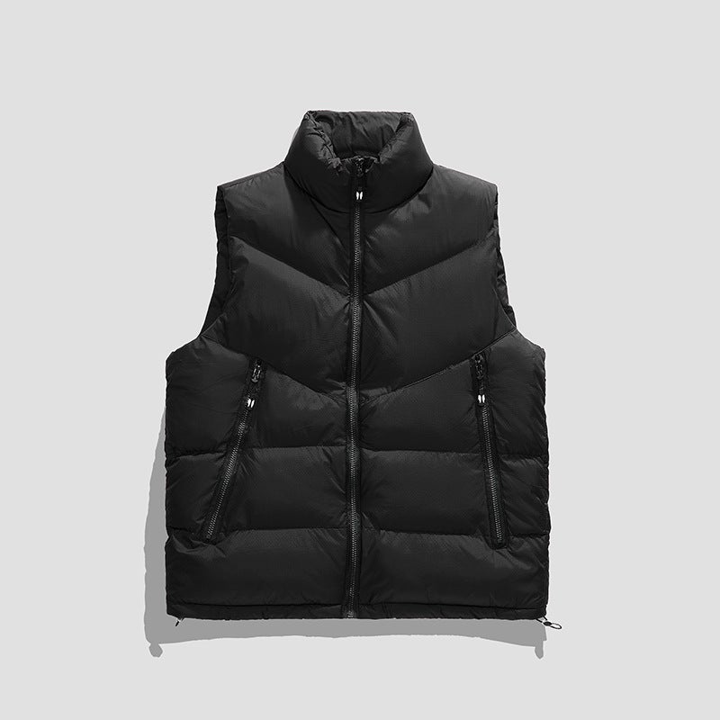 Vest Men'S Coat Korean Style Trendy Waistcoat Sleeveless Thickened Cotton Padded Vest Warm Men'S Vest Trendy Plus Size - Image 1
