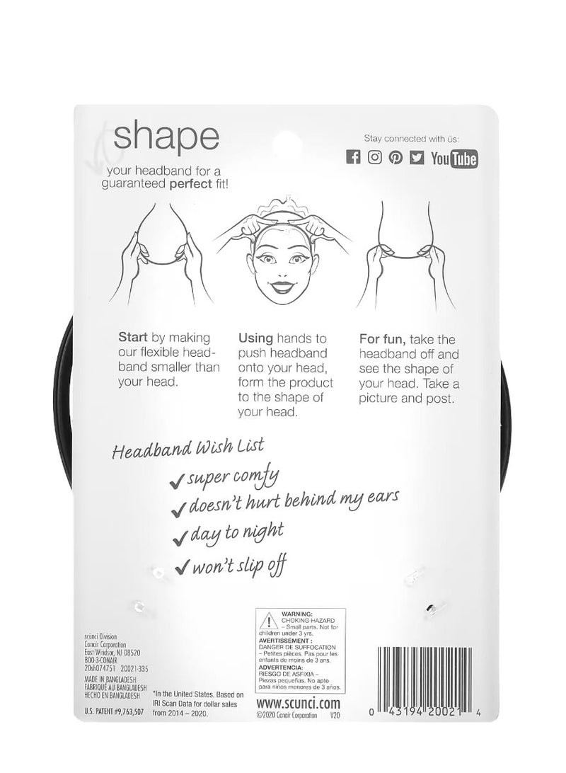 Scunci No Slip Grip Bendable Headband 1 Piece - Image 2