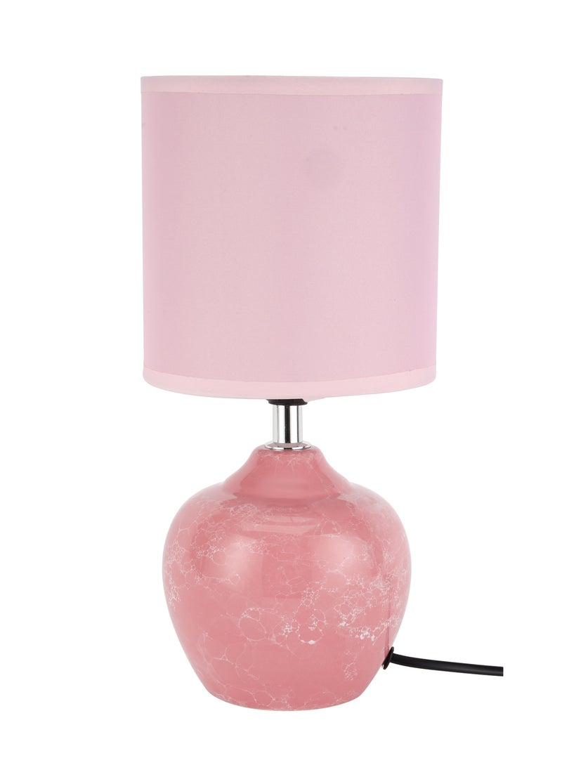 Epsilon Table Lamp- EPSTL194 with Ceramic Base, Lampshade, Perfect for Studying, Working, can be Used at Home and Office, Decor Items, Bedside Light-Weight and Compact, Aesthetic Design  - Image 1