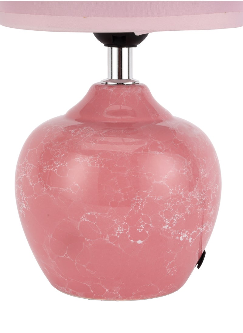 Epsilon Table Lamp- EPSTL194 with Ceramic Base, Lampshade, Perfect for Studying, Working, can be Used at Home and Office, Decor Items, Bedside Light-Weight and Compact, Aesthetic Design  - Image 2