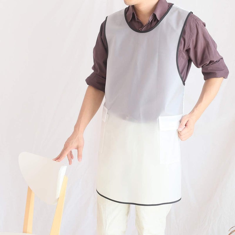 NEWGEM Japanese Linen Cross Back Cooking Aprons for Women Men with Pockets Cute for Baking Kitchen - Image 2