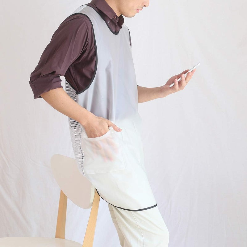 NEWGEM Japanese Linen Cross Back Cooking Aprons for Women Men with Pockets Cute for Baking Kitchen - Image 3