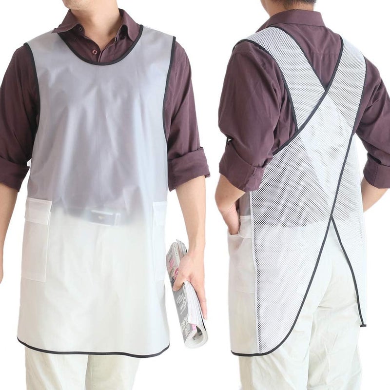 NEWGEM Japanese Linen Cross Back Cooking Aprons for Women Men with Pockets Cute for Baking Kitchen - Image 1