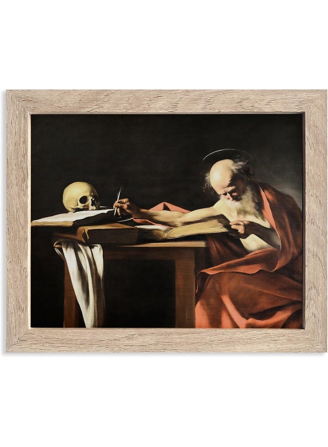 HoozGee Saint Jerome Writing Painting Canvas Art by Caravaggio - Image 1