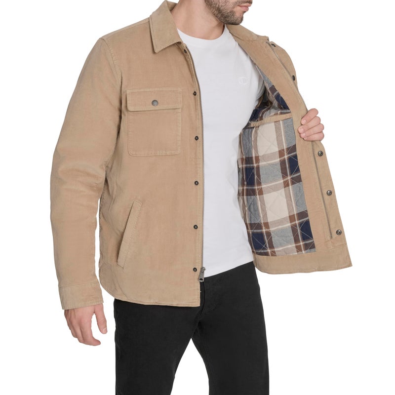 Levi's Men's Corduroy Shirt Jacket, True Tan Filled, Small - Image 4