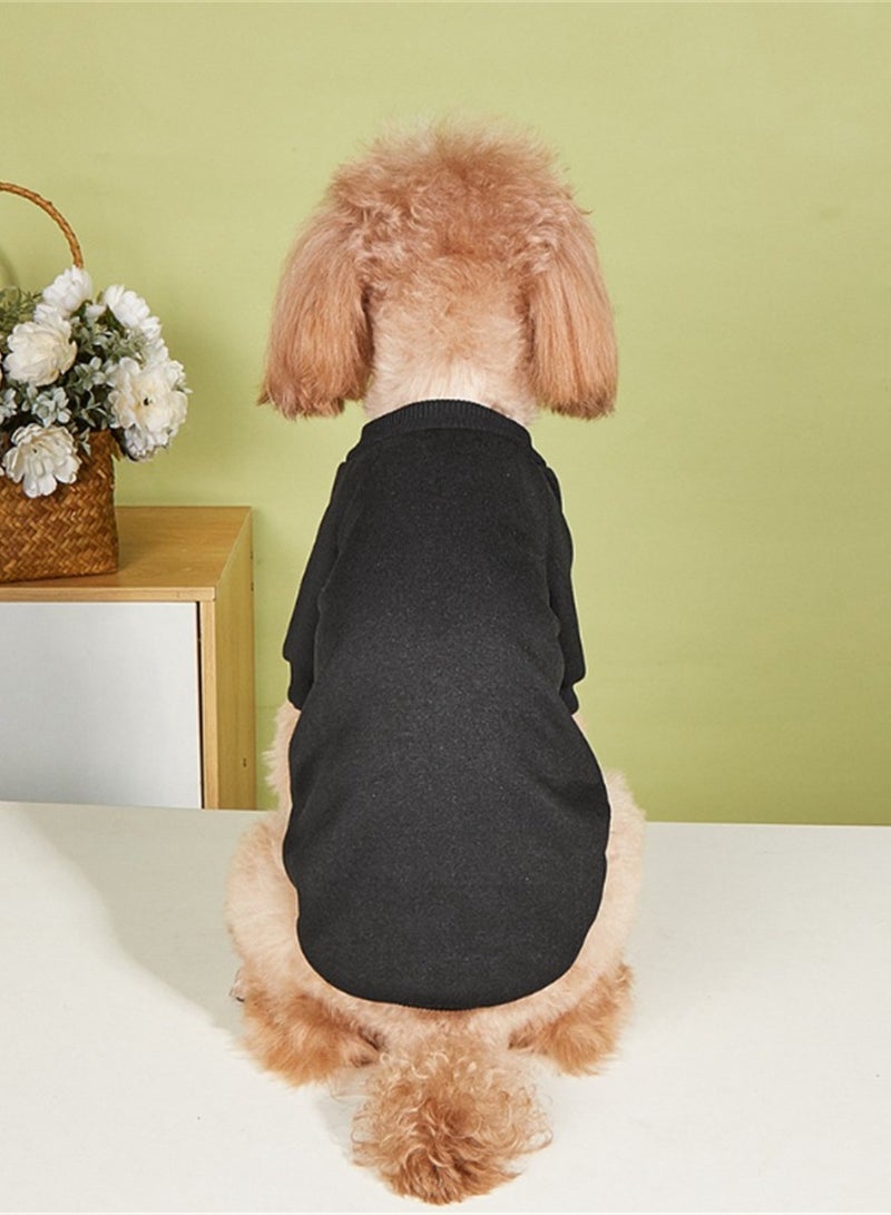 Loquat Squality New Pet Warm Clothing For Autumn And Winter Black - Image 2
