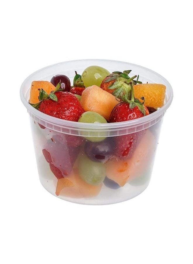 Generic - Clear Microwave Food Container With Lid 250ml Pack Of 50 - Image 1