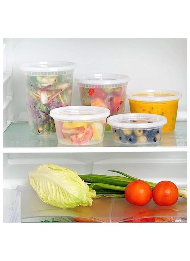Generic - Clear Microwave Food Container With Lid 250ml Pack Of 50 - Image 1