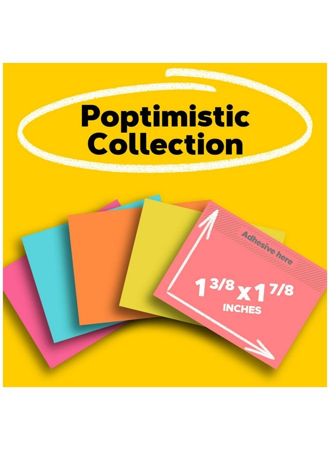 بوست-إت ملاحظات Postit الصغيرة 1 3/8 × 1 7/8 في 24 وسادة ملاحظات لاصقة مفضلة في أمريكا 1 ملاحظات Postit Poptimistic ملاحظات Postit وردي قوي أزرق مائي برتقالي حيوي أخضر نيون وردي جوافة - Image 3