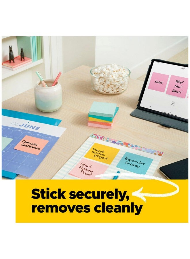 بوست-إت ملاحظات Postit الصغيرة 1 3/8 × 1 7/8 في 24 وسادة ملاحظات لاصقة مفضلة في أمريكا 1 ملاحظات Postit Poptimistic ملاحظات Postit وردي قوي أزرق مائي برتقالي حيوي أخضر نيون وردي جوافة - Image 5