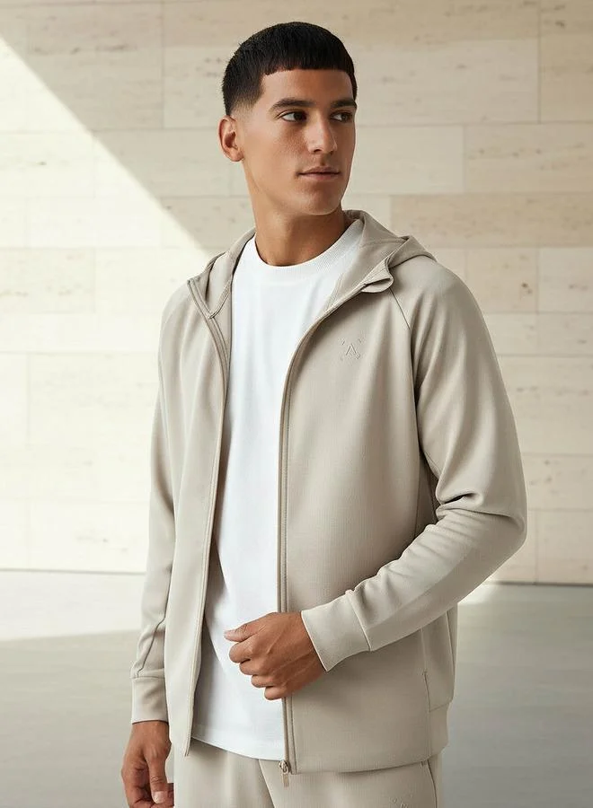 Men Performance Zip Through Hoodie