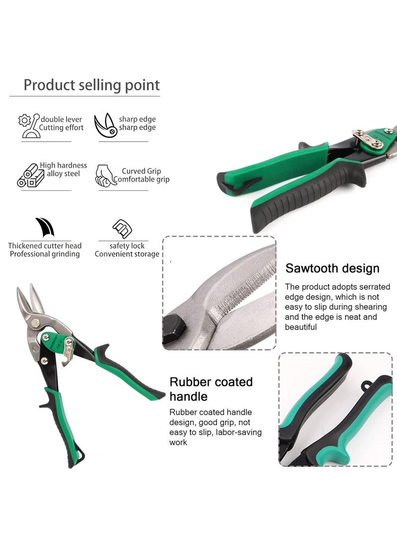 Malfah Enterprises Malfah Aviation Snip Straight 10 for Wire Cutting Seamless Sheet Cutting Metal Cutting Steel Alloy Cutter Hand Tool 264001  - Image 5