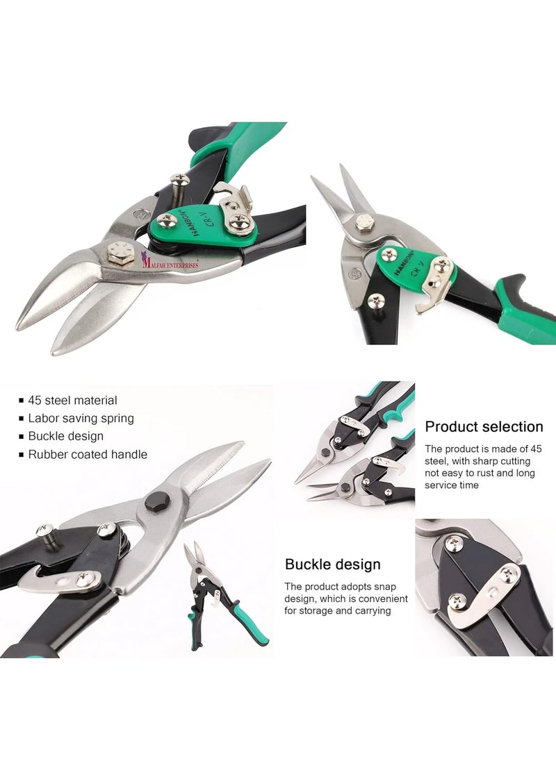 Malfah Enterprises Malfah Aviation Snip Straight 10 for Wire Cutting Seamless Sheet Cutting Metal Cutting Steel Alloy Cutter Hand Tool 264001  - Image 3