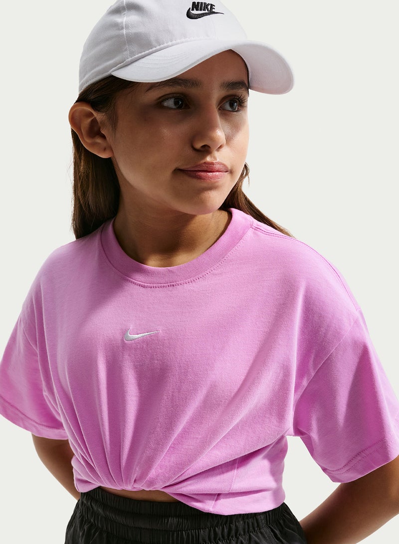 Nike GIRLS  SPORTSWEAR TEE BOXY ESSNTL LBR - Image 4