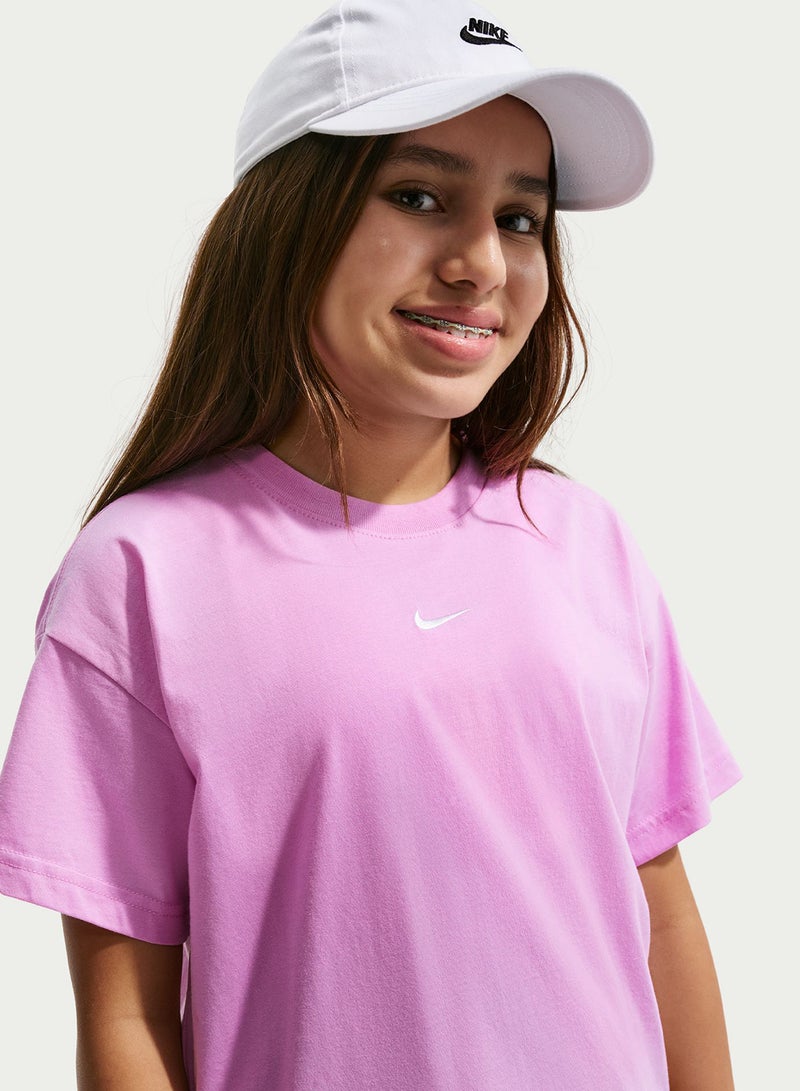 Nike GIRLS  SPORTSWEAR TEE BOXY ESSNTL LBR - Image 2