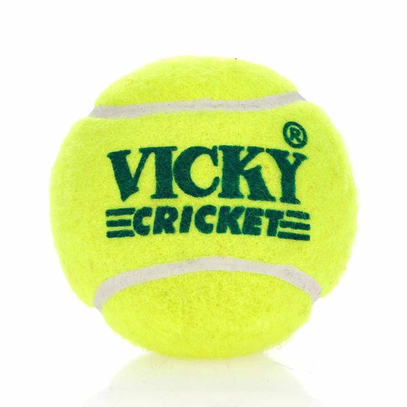 VICKY Yellow Tennis/Cricket Ball Light Multipurposeful Design & Durable Rubber Built Ideally Designed for Sports Enthusiasts or Trainees- Pack of 6 - Image 1