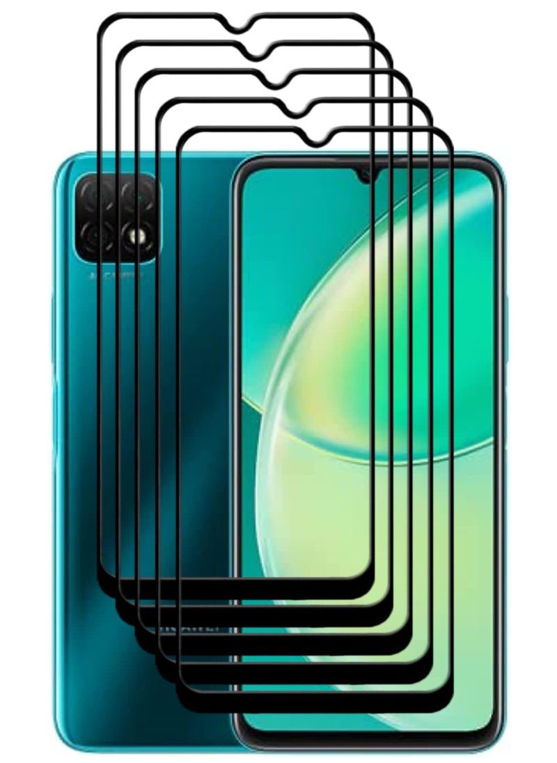 ACLIX 5 Pieces Antistatic ESD Dustproof Premium Quality High Definition Tempered Glass Screen Protector Designed For Huawei nova Y60 - Image 1