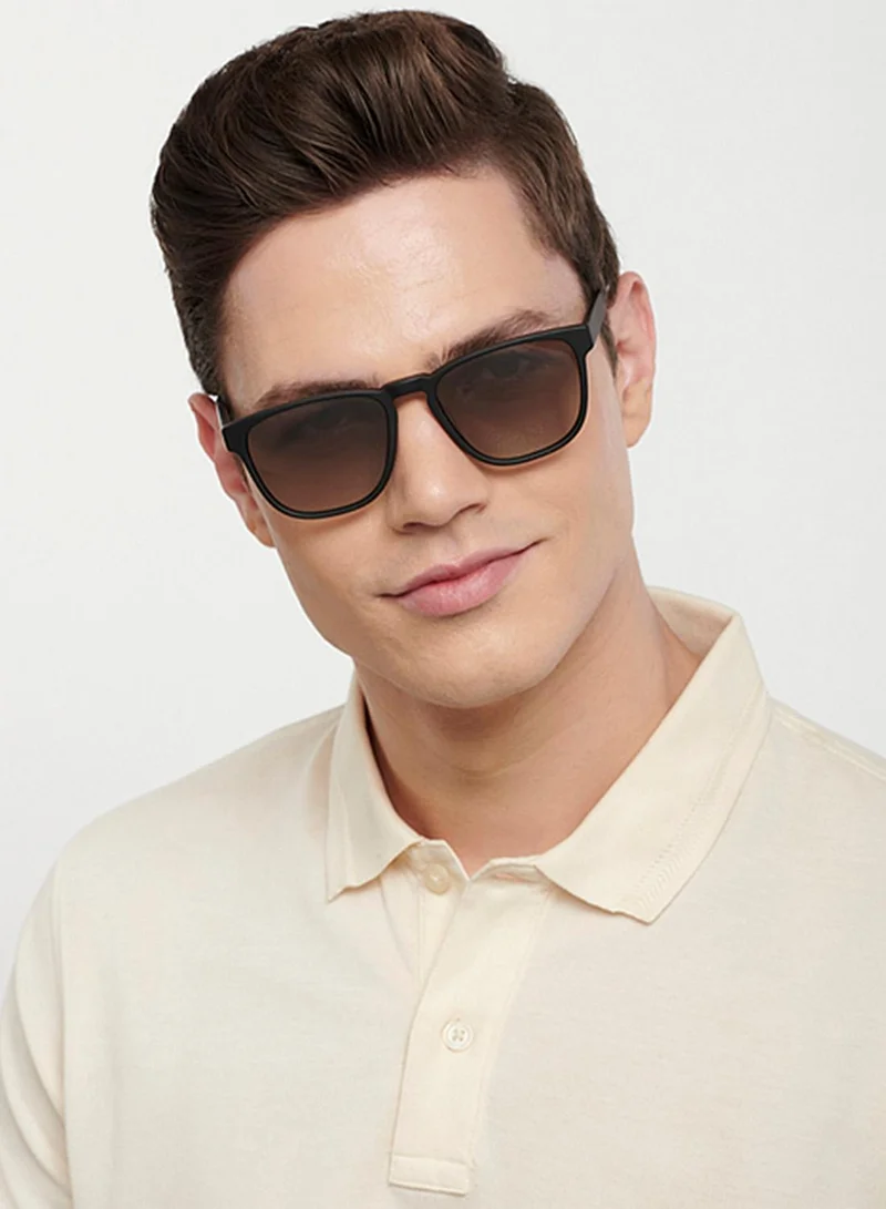 John Jacobs Unisex Polarized Wayfarer Sunglasses - JJ S13227 - Lens Size: 53 Mm