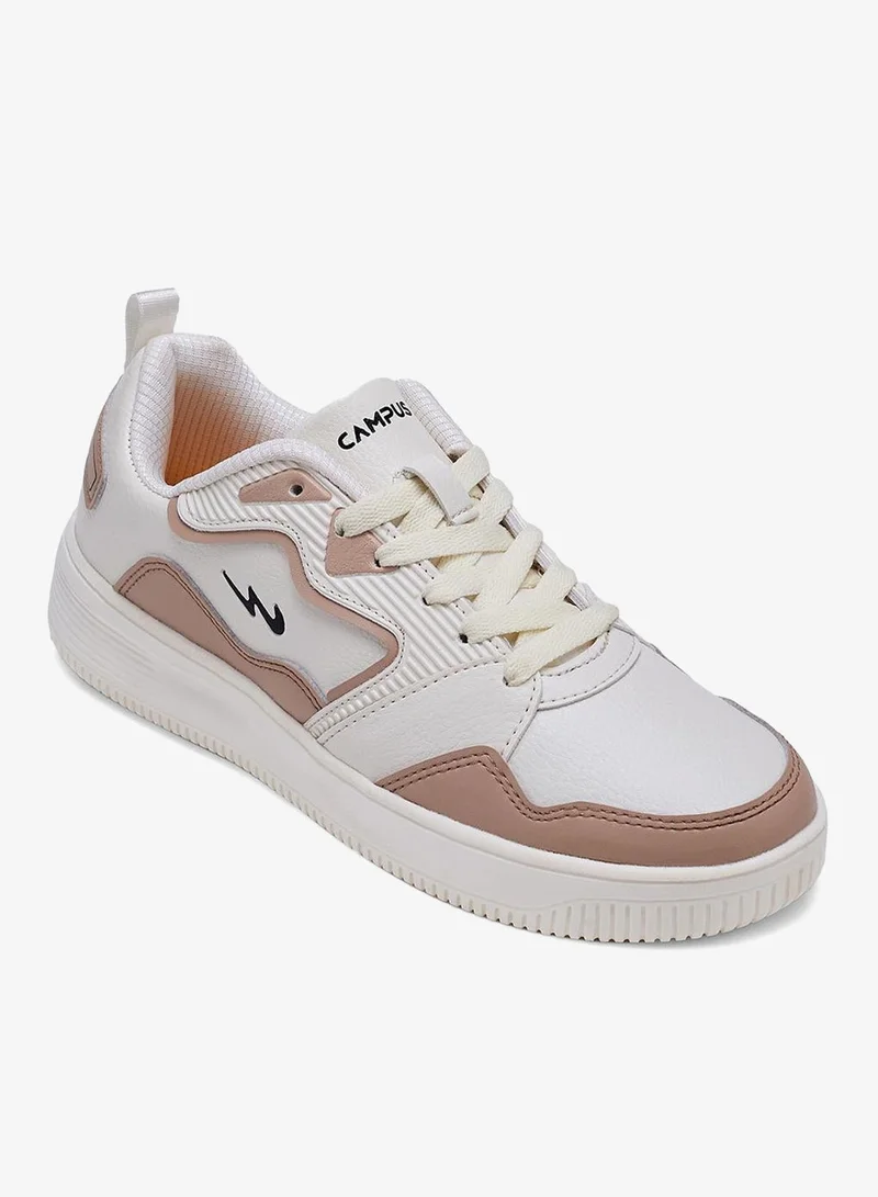 CAMPUS Off.Wht/Beige Women’s Comfort Low Top Sneakers – Clean Monotone Design that Instantly Stands Out for Women | Best Price UAE