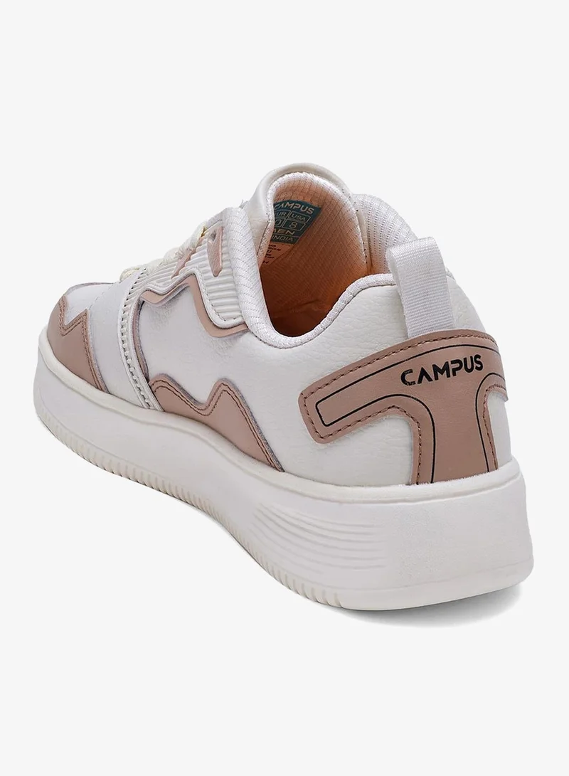 CAMPUS Off.Wht/Beige Women’s Comfort Low Top Sneakers – Clean Monotone Design that Instantly Stands Out for Women | Best Price UAE