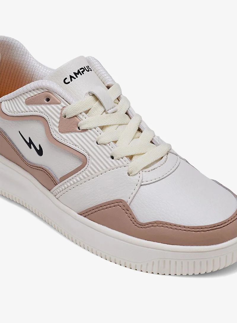 CAMPUS Off.Wht/Beige Women’s Comfort Low Top Sneakers – Clean Monotone Design that Instantly Stands Out for Women | Best Price UAE