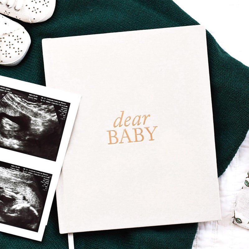 DUNCAN & STONE PAPER CO. Pregnancy Prayer Journal - Christian Pregnancy Journal For Milestones - Linen-Bound Baby Book Keepsake - Gifts For Expecting Moms (Ivory, 110 Pages) - Image 5