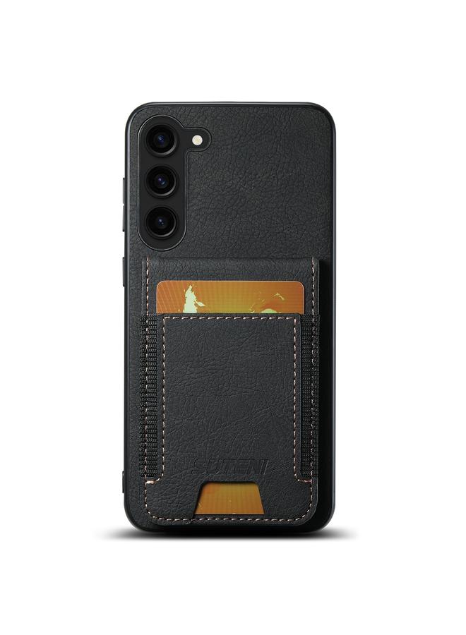 Suteni Case For Samsuny Galaxy S22+ 5G H03 Litchi Leather Card Bag Stand Back Phone Case - Image 1