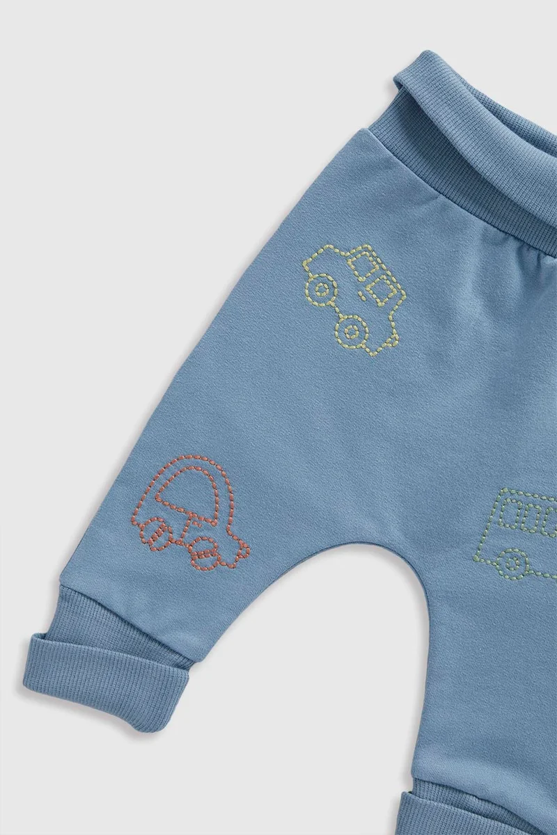 mothercare Blue Car Jog Set