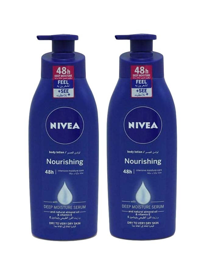 Nivea Pack Of 2 Nourishing Body Lotions White 800ml
