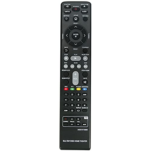 Allimity AKB73775809 Remote Control Replacement for LG 3D Smart Blu-ray DVD Home Cinema System BH6220S BH6320H BH6420P BH6520T BH6620P BH6620S BH6620T BH6720S BH6820SW BH6830SW S62D3-W S62S1-S - Image 1