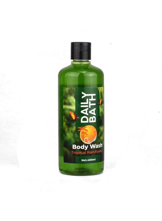 Jeehukm All Skin Types Daily Bath Body Wash Tropical Rain Forest & Mystical Peach Pack Of 2 (400 ML EACH) BATH LOAF FREE - Image 4