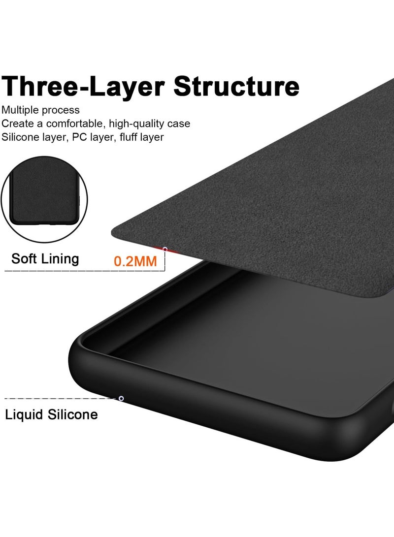 Case compatible for Nothing Phone 4a Slim Ultra Soft Back Cover Inner Velvet Fabric Lining Matte Silicone Flexible Camera Protection Back Case for Nothing Phone 4a - Image 3