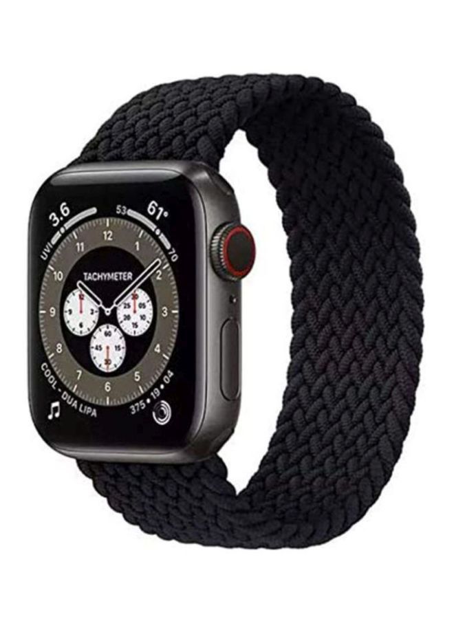 NIBEMINENT Elastic Bracelet For Iwatch Series 6 Black  - Image 2