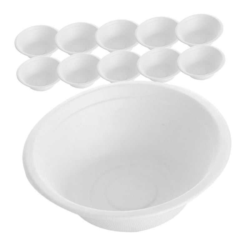 100Pcs 16oz White Disposable Soup Bowls Takeaway Food Containers For Camping Party BBQ - Image 2