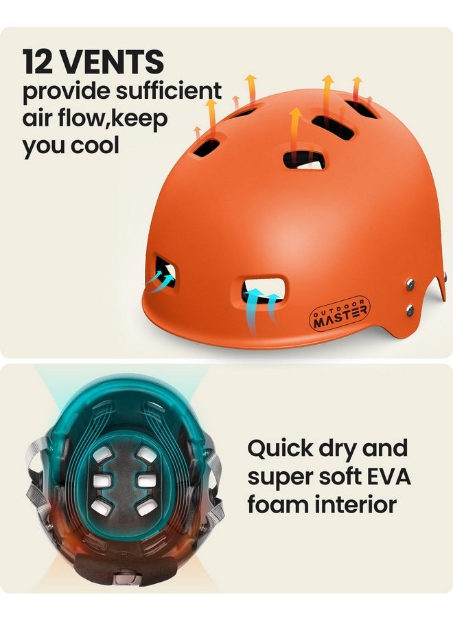 OutdoorMaster - Kayak Helmet Wakeboard Helmet Whitewater Helmet Men Women Water Helmet With Ear Pads Surf Helmet 12 Vents Dial Fit Adjustment Longboard Helmet Perfect For Kayaking Boating - Image 1