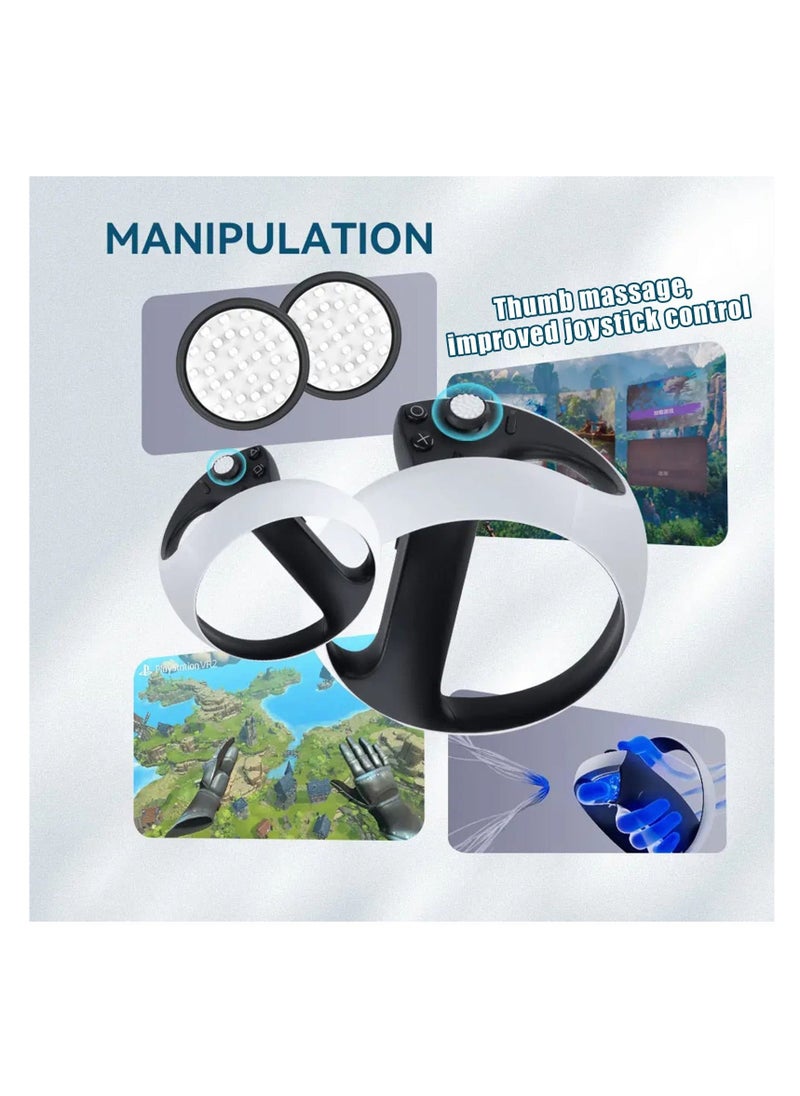 Generic Protector Cover Set for PS VR 2, Silicone Dust-proof Cover, Head Display Face Lens Controller Covers, 4 Piece Protect VR, Sweatproof and Washable  - Image 5