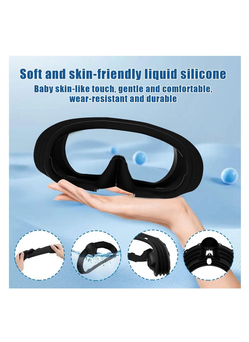 Generic Protector Cover Set for PS VR 2, Silicone Dust-proof Cover, Head Display Face Lens Controller Covers, 4 Piece Protect VR, Sweatproof and Washable  - Image 4