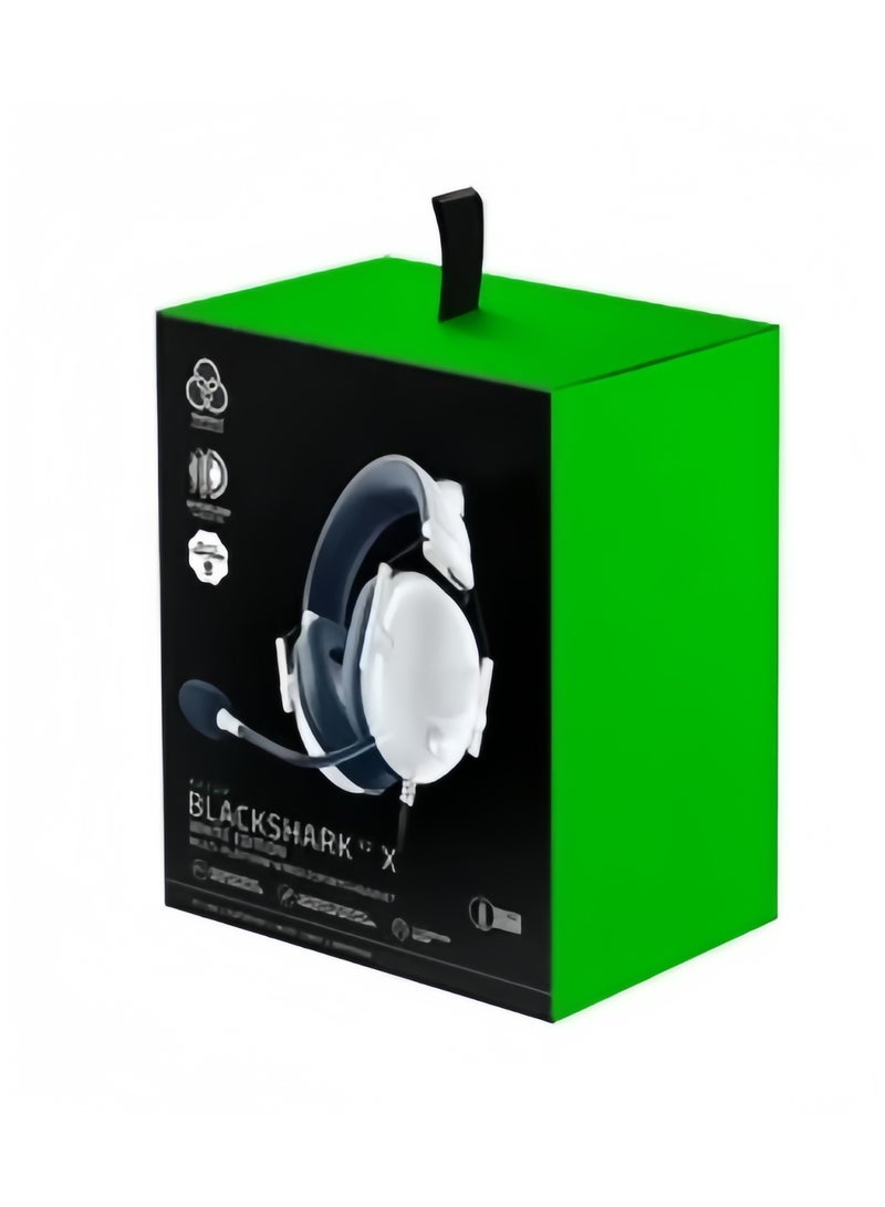 سماعة ألعاب سلكية BlackShark V2 X، صوت محيطي 7.1، محركات 50 مم، تصميم خفيف الوزن 240 جرام، ميكروفون لإلغاء الضوضاء، وسائد مريحة من الفوم المدمج، مناسبة لأجهزة الكمبيوتر، ماك، PS4، PS5، نينتندو سويتش - Image 3